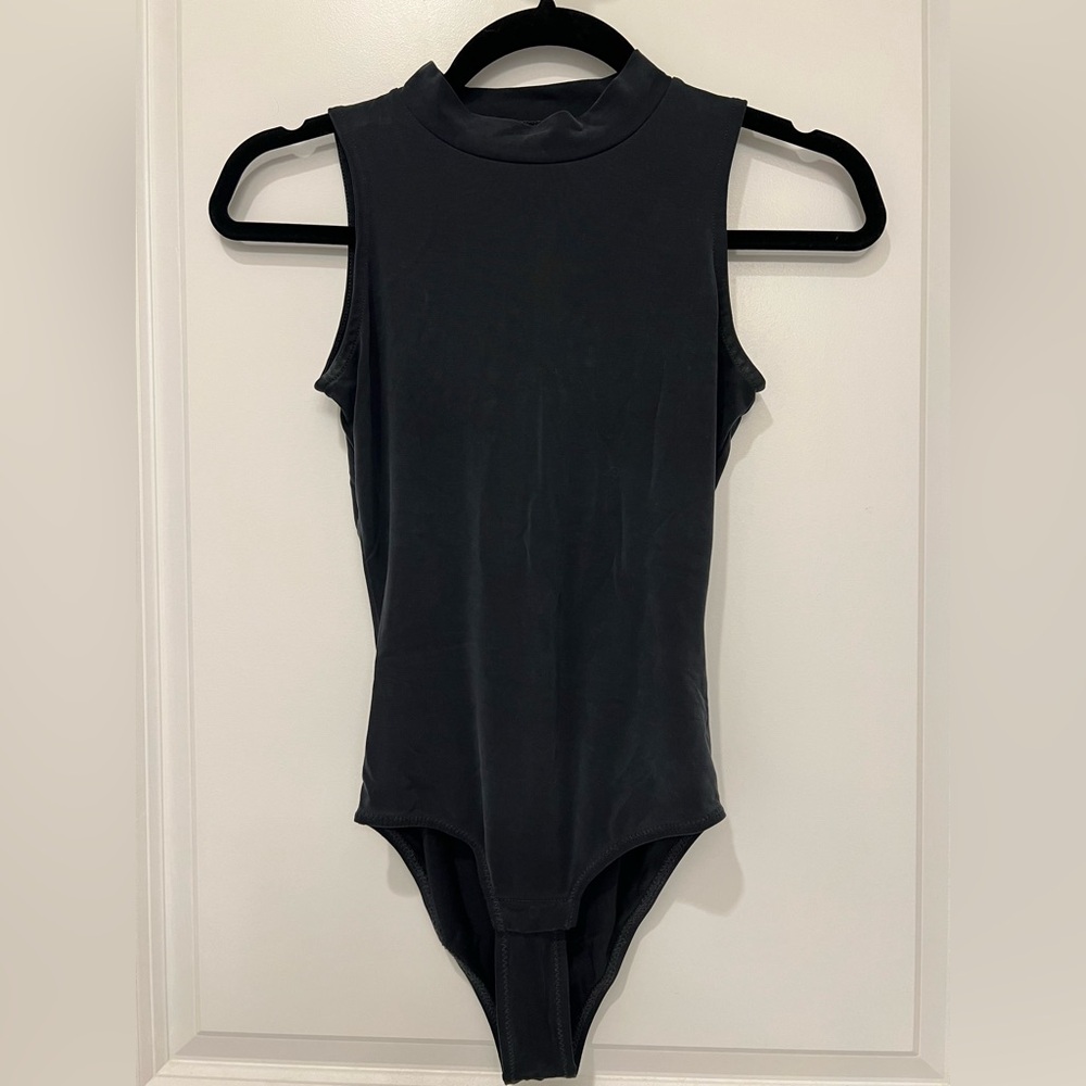 Madewell Charcoal Gray Bodysuit XXS